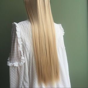 3/4 Full-Head 5Clips Blonde Hair Extensions